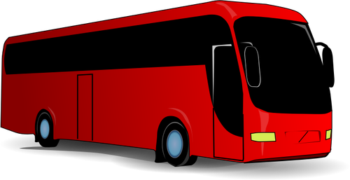 Kırmızı şehir otobüs